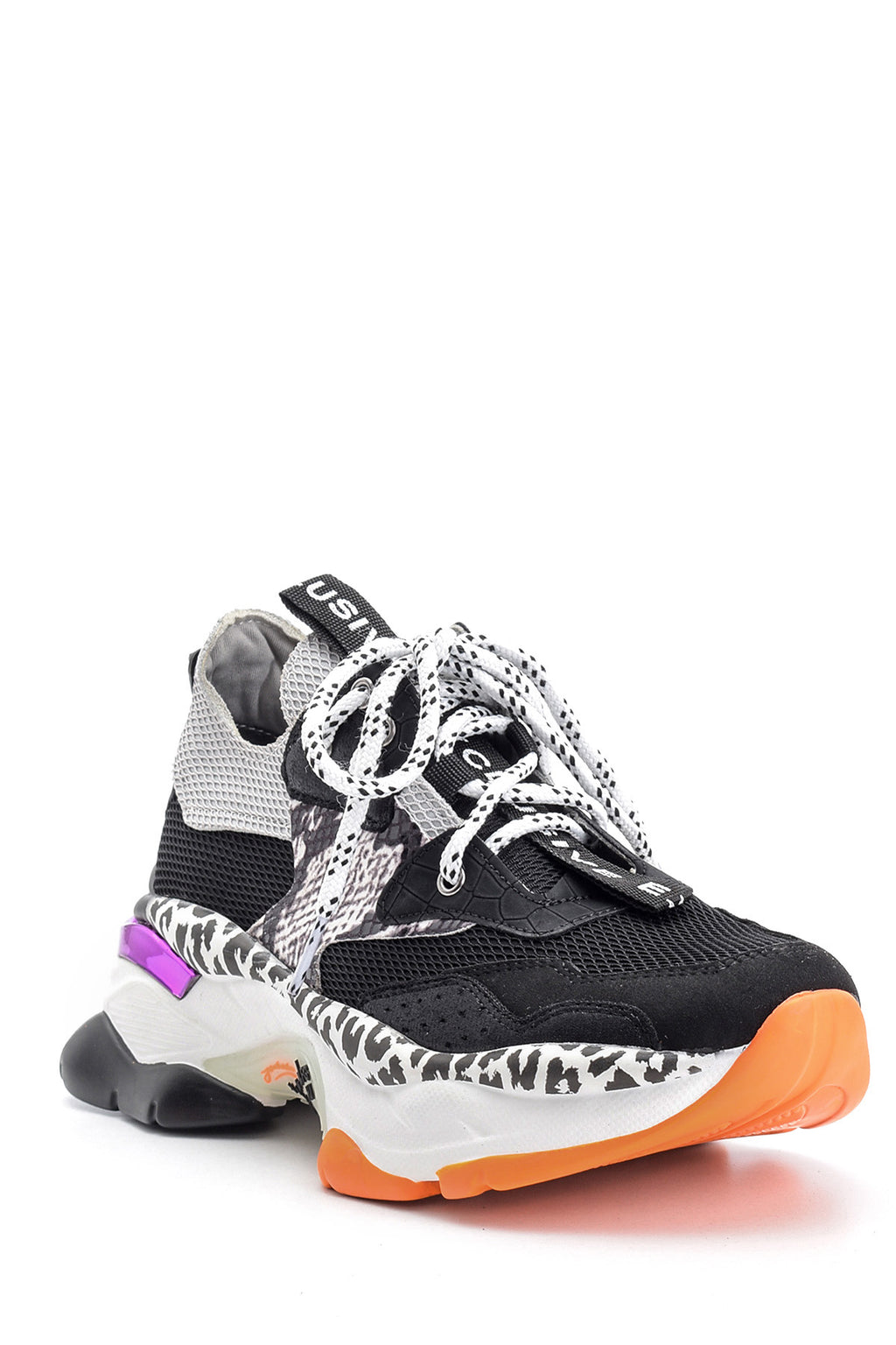 Kadın Renkli Yüksek Tabanlı Sneaker