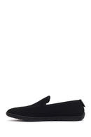 Men's Black Fabric Loafer | Derimod