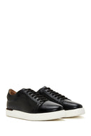 Men's Black Leather Sneaker | Derimod