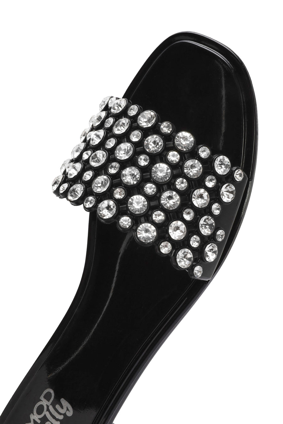 Women's Black Stone Jelly Slippers