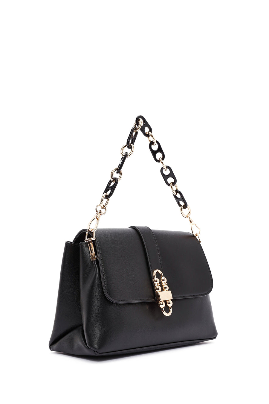 Women's Black Long Strap Shoulder Bag