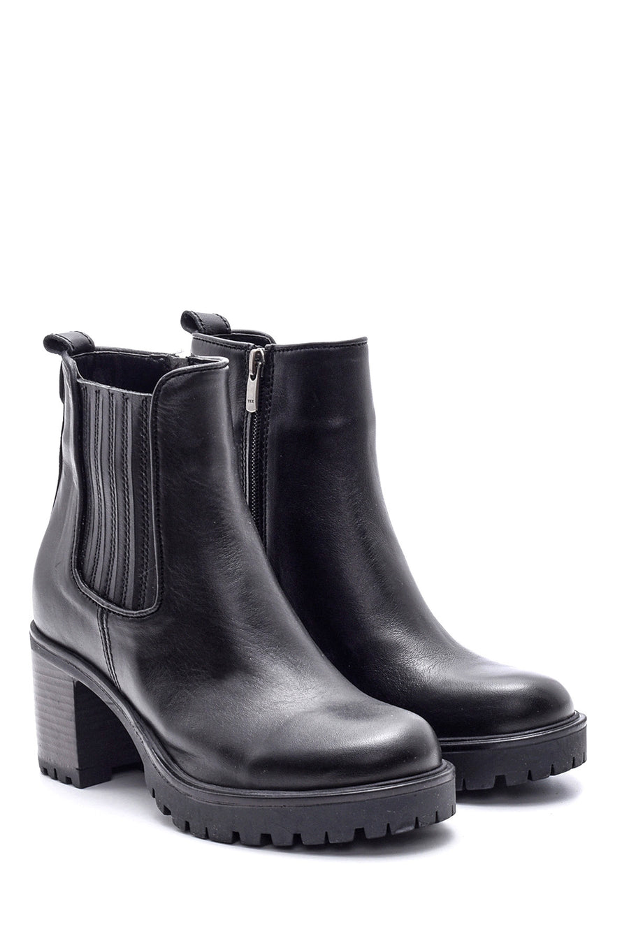 Women's Heeled Leather Boots