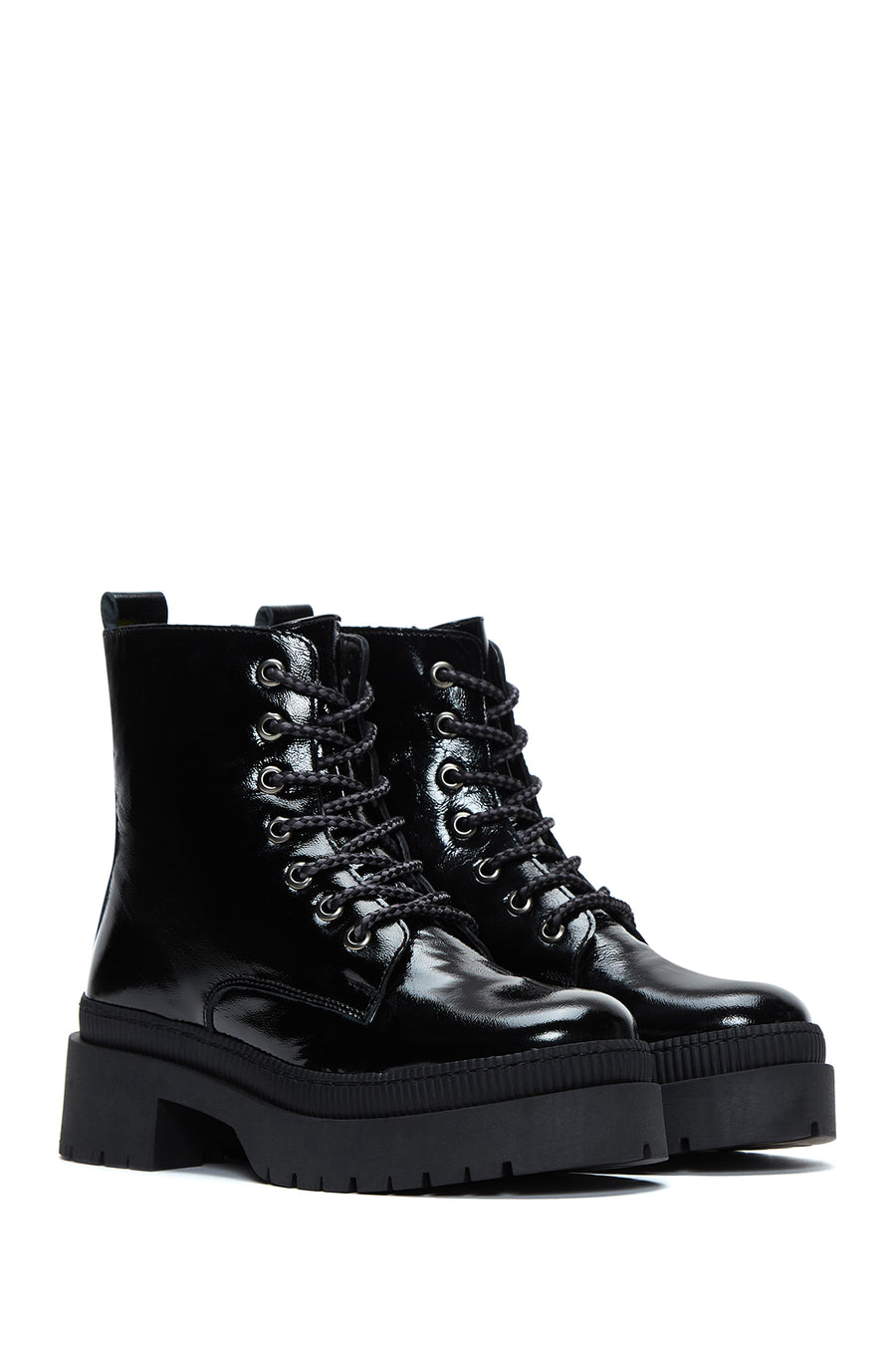 Women's Leather Patent Leather Boots