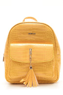 Women's Crocodile Patterned Backpack | Derimod