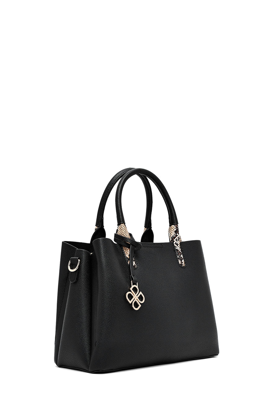Women's Black Long Strap Classic Handbag