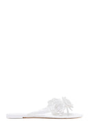 Woman White Floral Jelly Slipper | Derimod