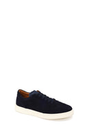 Erkek Lacivert Bağcıklı Süet Deri Sneaker | Derimod