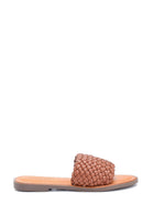 Women's Knitted Detailed Casual Slippers | Derimod