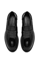 Men's Black Leather Casual Loafer | Derimod