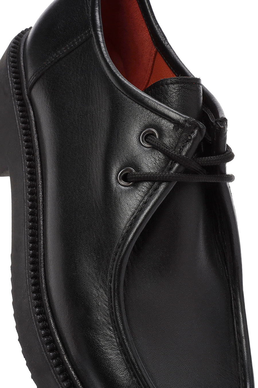 Derimod Gritti Women's Black Lace-Up Leather Masculine Shoes