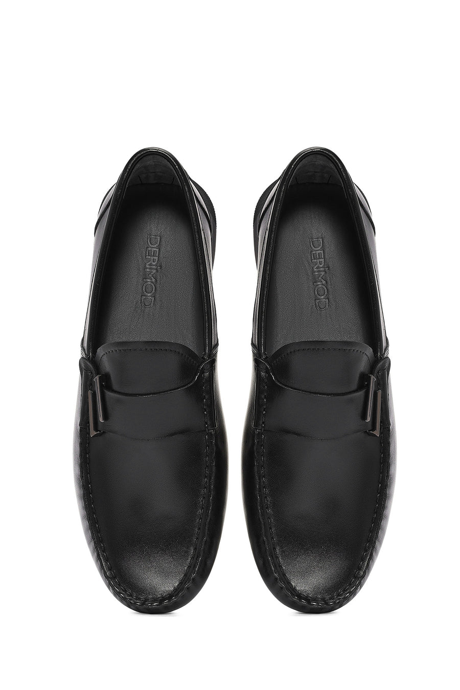 
Men's Black Leather Casual Loafer
