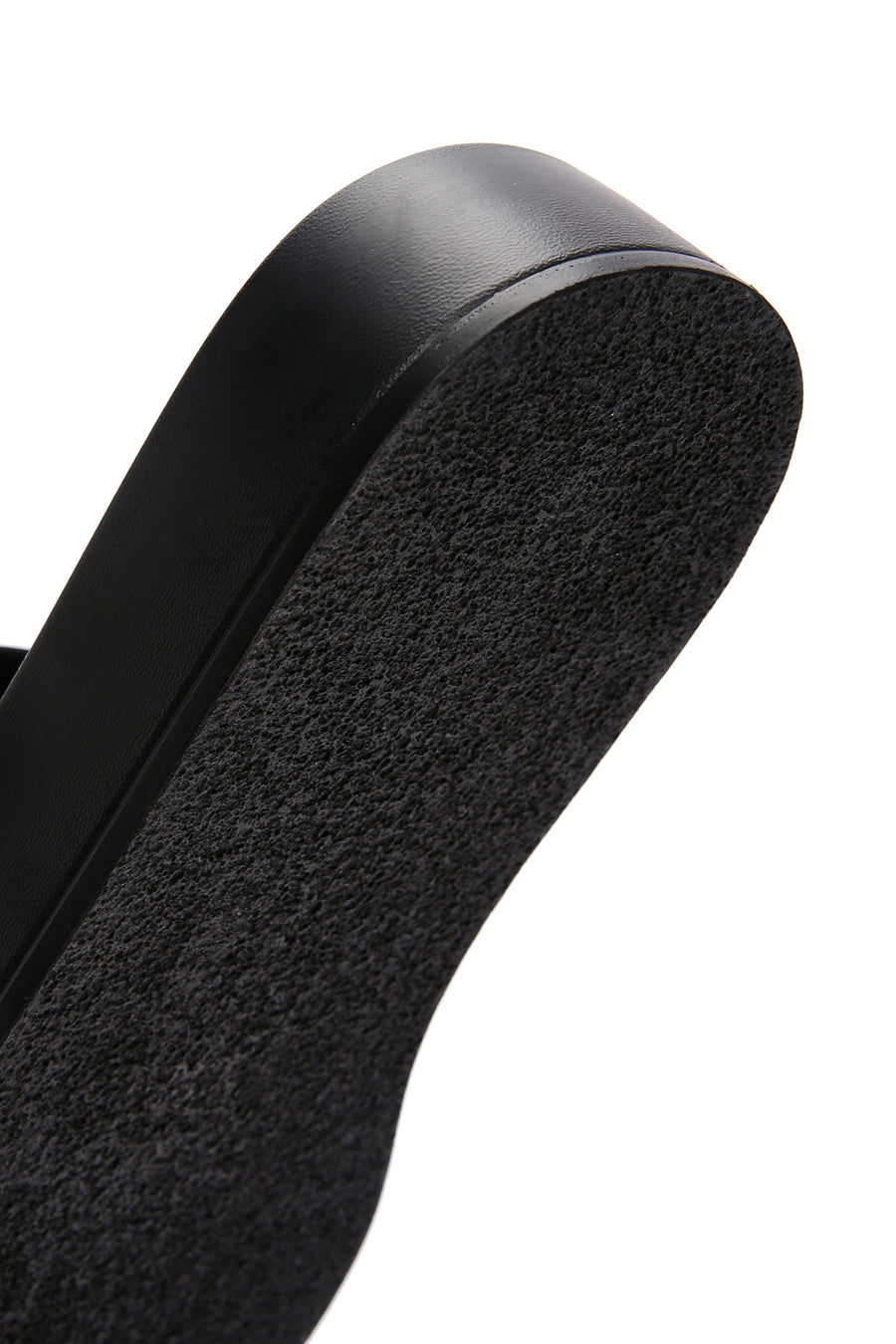 Women's Black Thick Soled Slippers