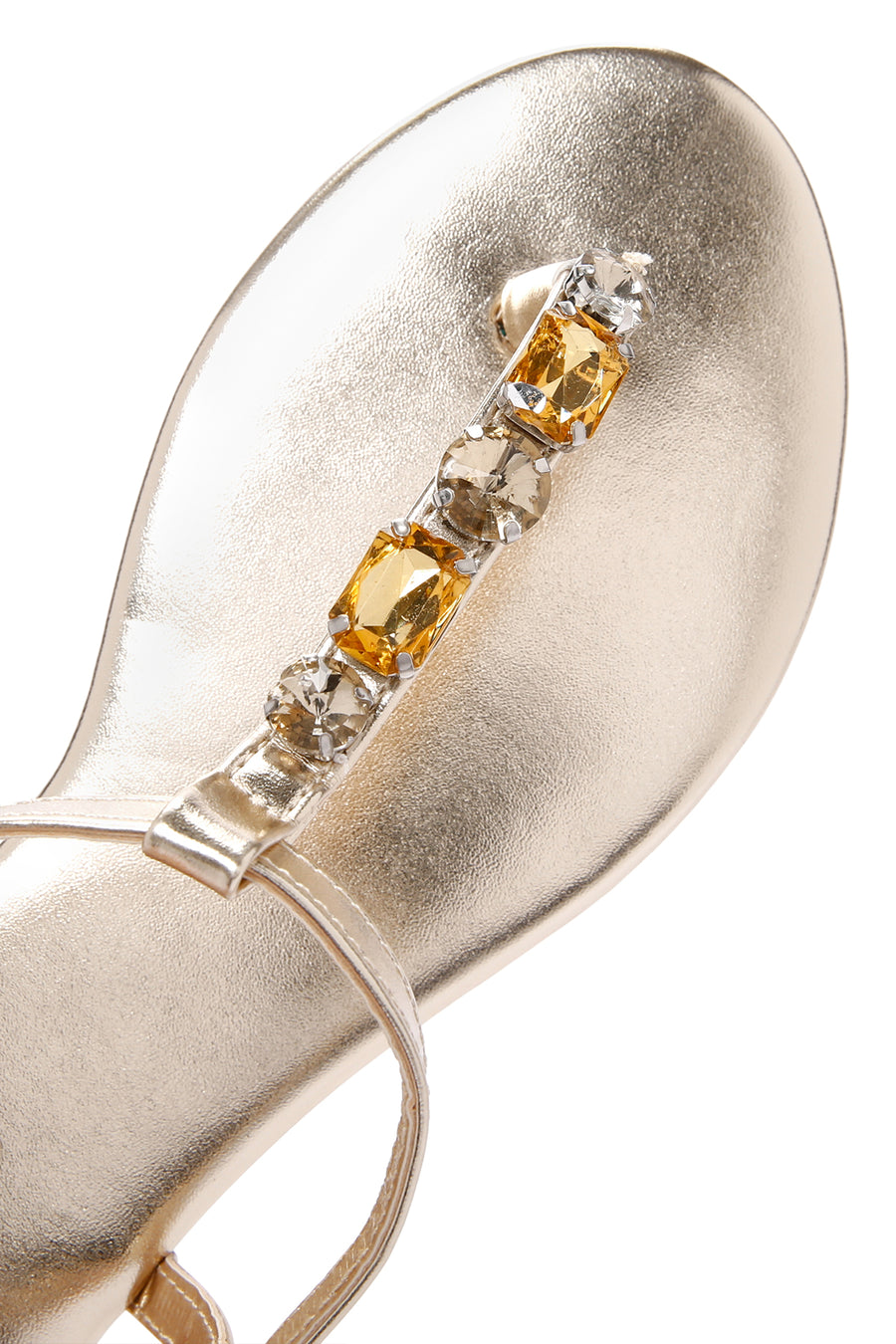 Women's Gold Stone Flip-Flop Sandals