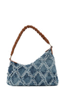 Women's Blue Jean Fabric Shoulder Bag | Derimod