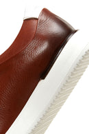 Men's Tan Leather Sneaker | Derimod