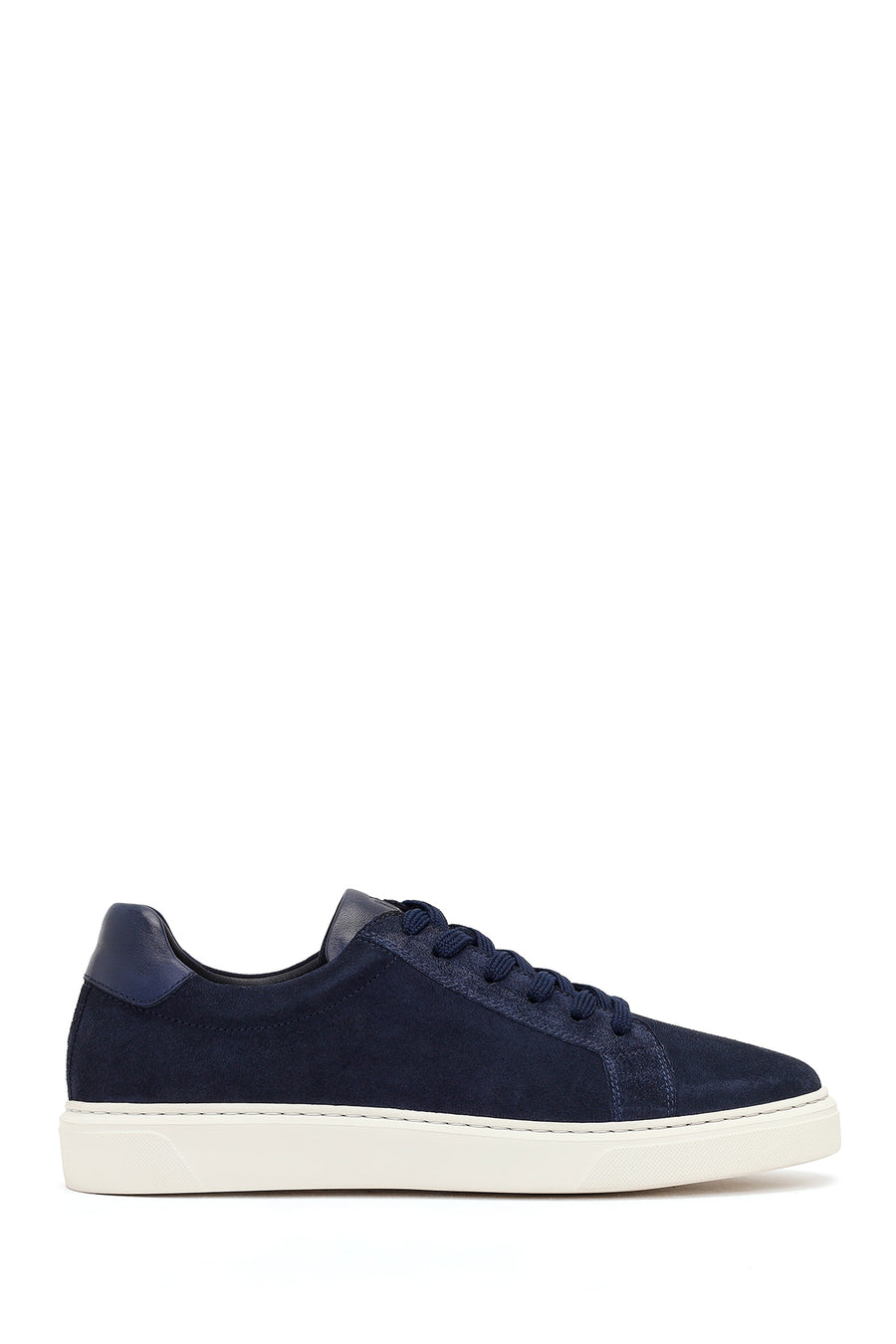 Male Navy Lace-up Suede Leather Sneaker 26SFD640410 | Derimod