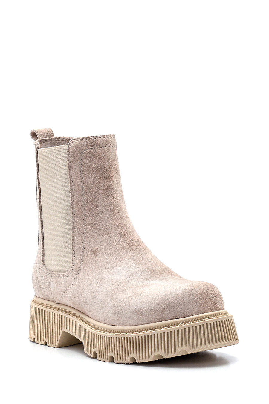 Women's Leather Suede Chelsea Boots
