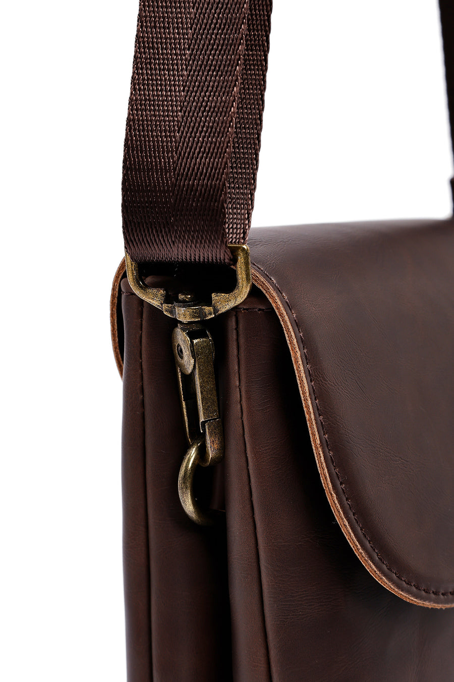 Men's Brown Messenger Bag