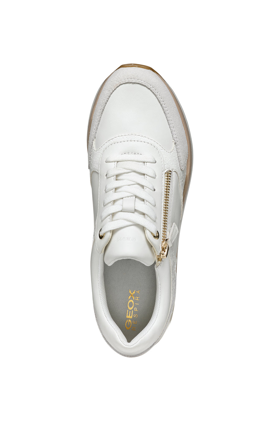 Geox Kadın Beyaz New Kency Bağcıklı Kalın Tabanlı Sneaker