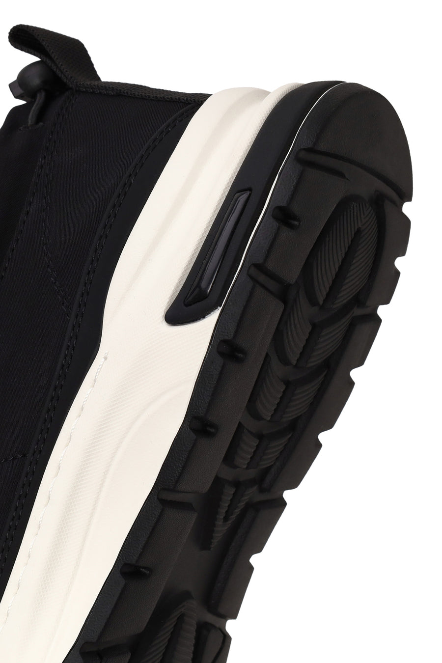 Male Black Lace-up Fabric Casual Sneaker