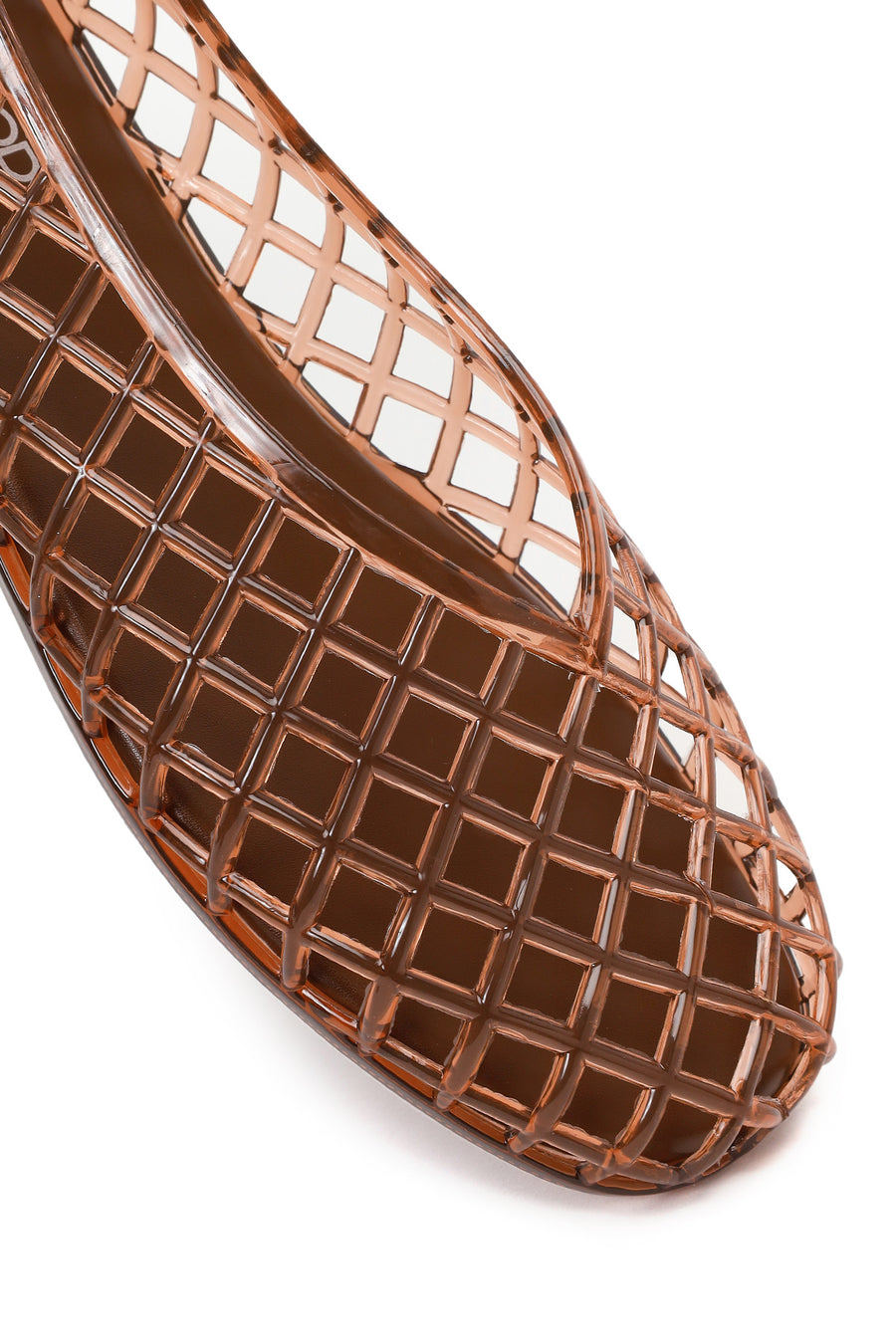 Women's Brown Jelly Ballet Flats
