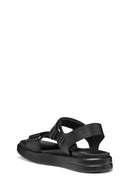 Geox Women Black D Xand 2S E - Smo. Lea + Pear Strappy Leather Sandals | Derimod