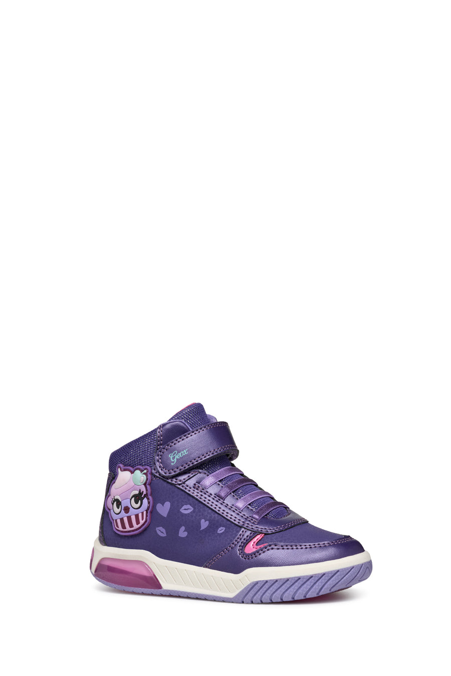 Geox Kız Çocuk Mor Girl Bağcıklı Bilekli Sneaker