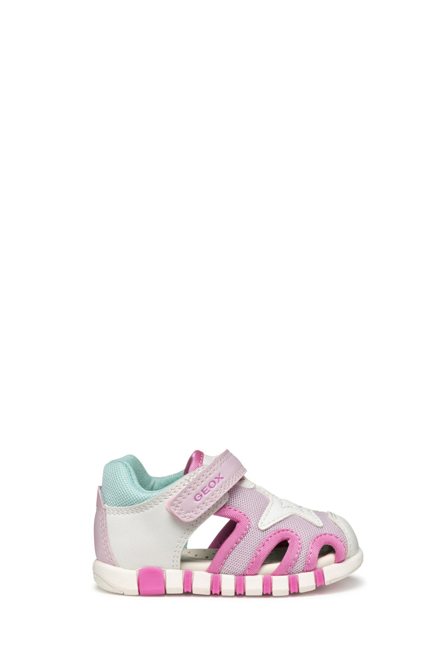 Geox Kız Bebek Beyaz B Sandal Iupidoo A - Synt + Mesh Bantlı Kumaş Sandalet B5517C0BC14C0563 | Derimod