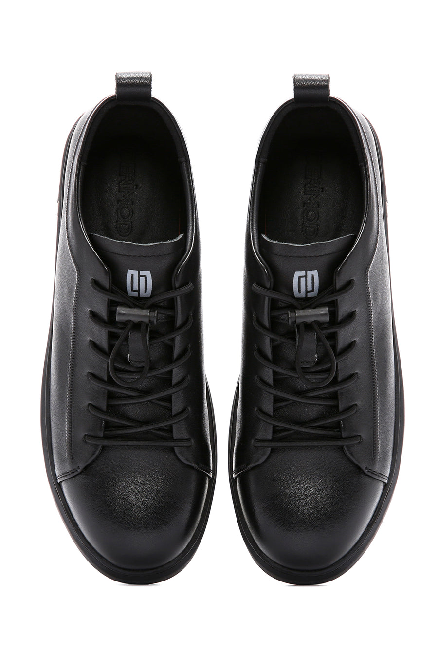 Erkek Siyah Deri Sneaker