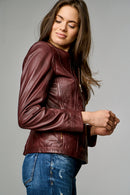 Linet Women's Leather Jacket | Derimod