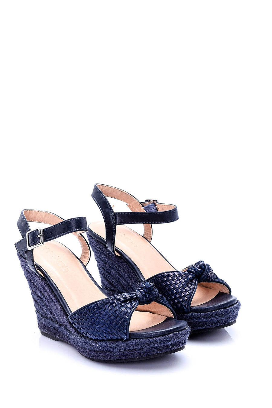 Women's Straw Wedge Heeled Sandals