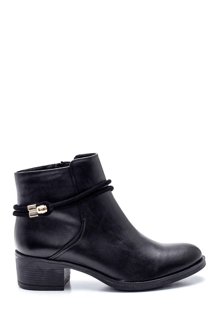 Women's Stringed Mid Heel Boots 21WFE172218 | Derimod