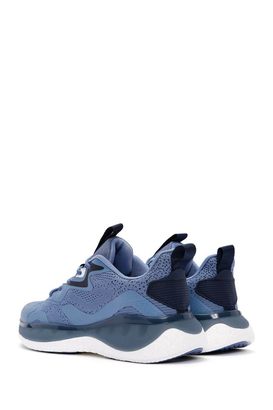 Derimod Zero Men's Blue Lace-Up Thick Sole Fabric Sneaker