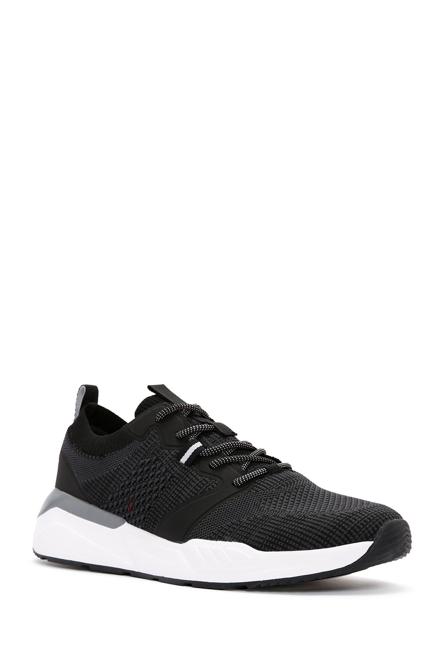 Derimod Zero Men's Black Lace-Up Thick Soled Fabric Sneaker