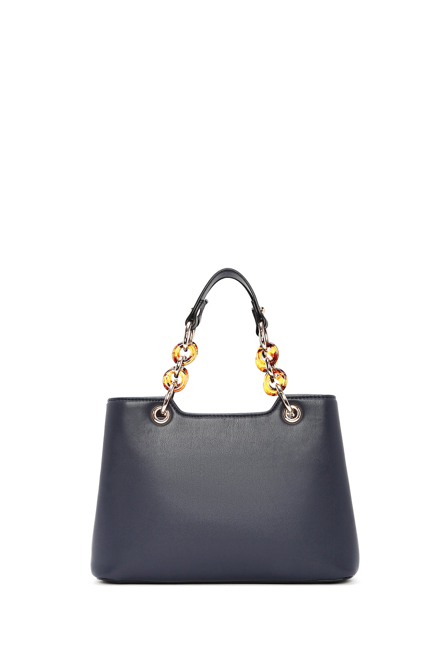 Women's Navy Blue Long Strap Quilted Classic Handbag