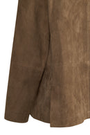 Florida-X Woman Mink A-Form Suede Jacket | Derimod