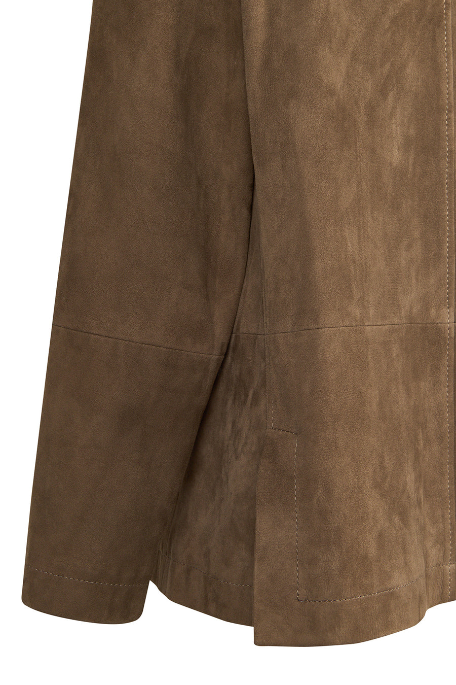 Florida-X Woman Mink A-Form Suede Jacket