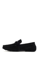 Men's Black Suede Leather Casual Loafer | Derimod