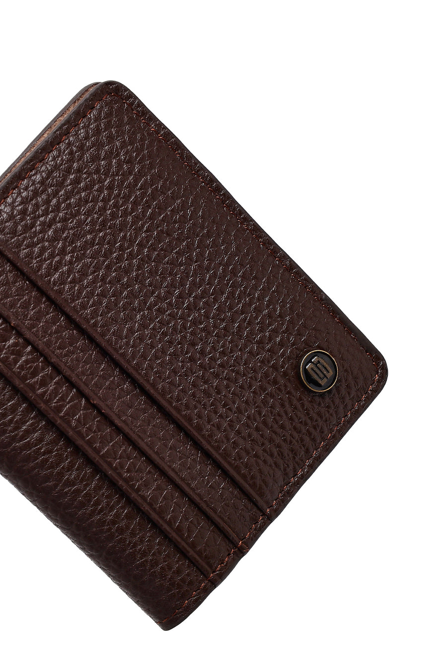 Men's Brown Leather Card Holder
