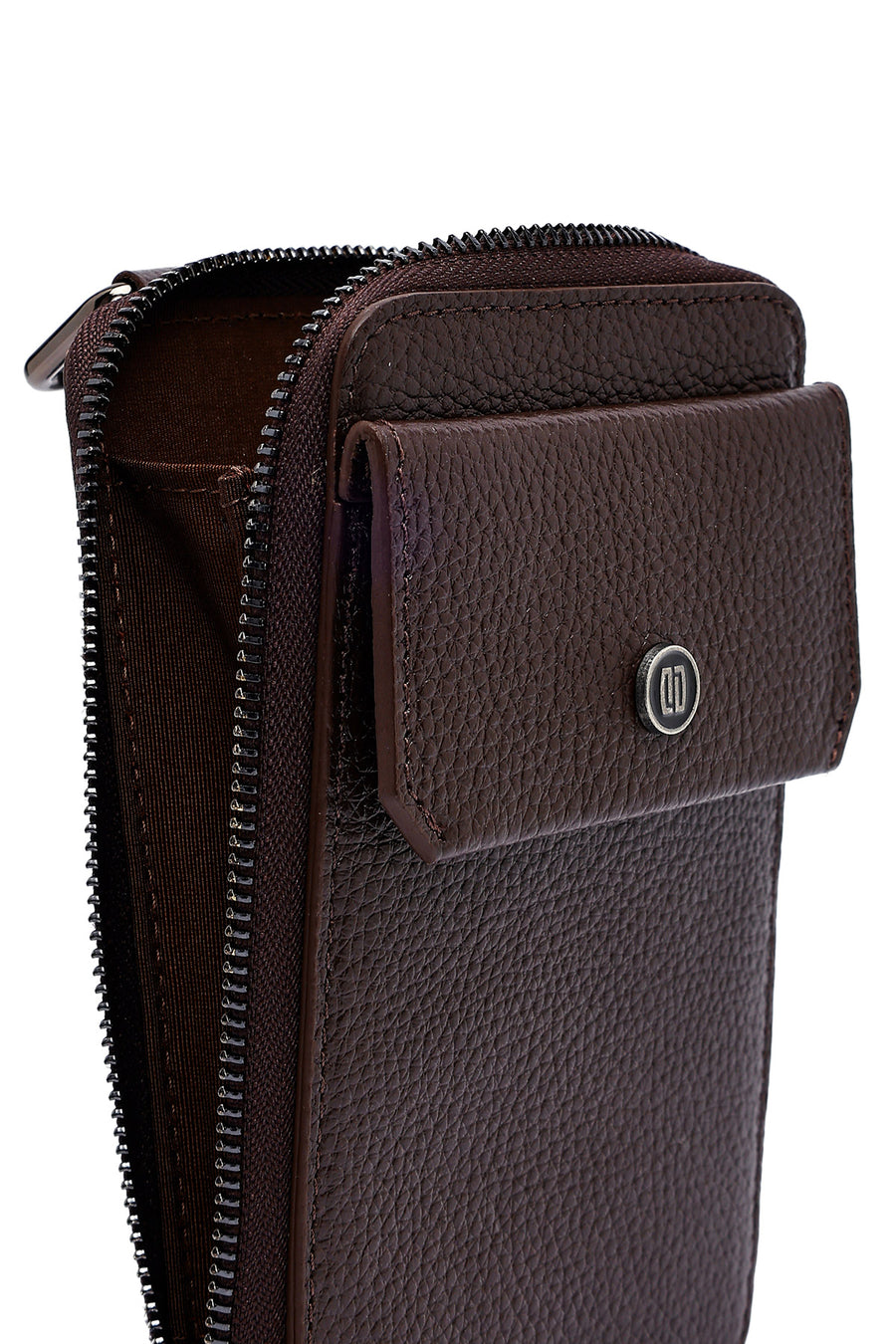 Men's Brown Leather Crossbody Bag