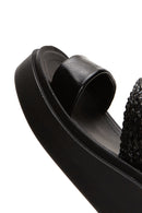 Women's Black Thick Soled Sandals | Derimod