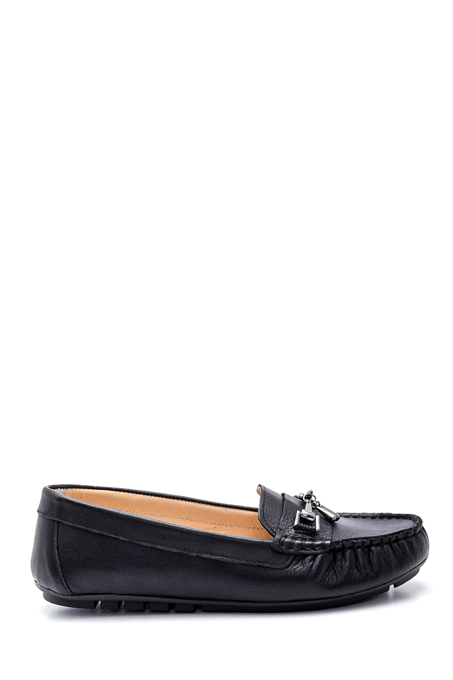 Kadın Deri Tokalı Loafer 21WFD320318 | Derimod