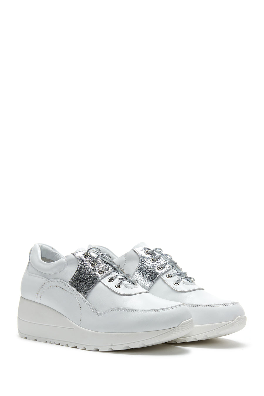 Kadın Deri Yüksek Taban Sneaker