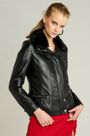 Rachel Women's Leather Jacket | Derimod