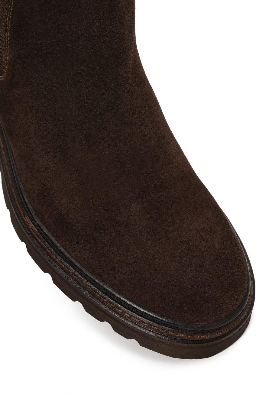 Male Brown Suede Casual Chelsea Boots