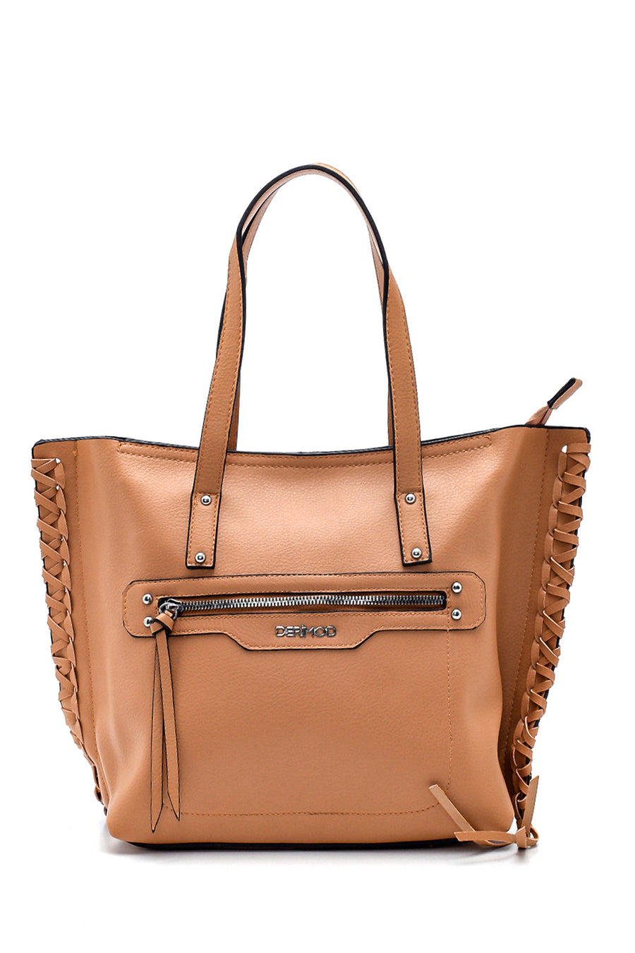 Women's Brown Knitted Detailed Shoulder Bag 21SBD264118 | Derimod