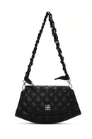 Women's Black Long Strap Quilted Shoulder Bag | Derimod