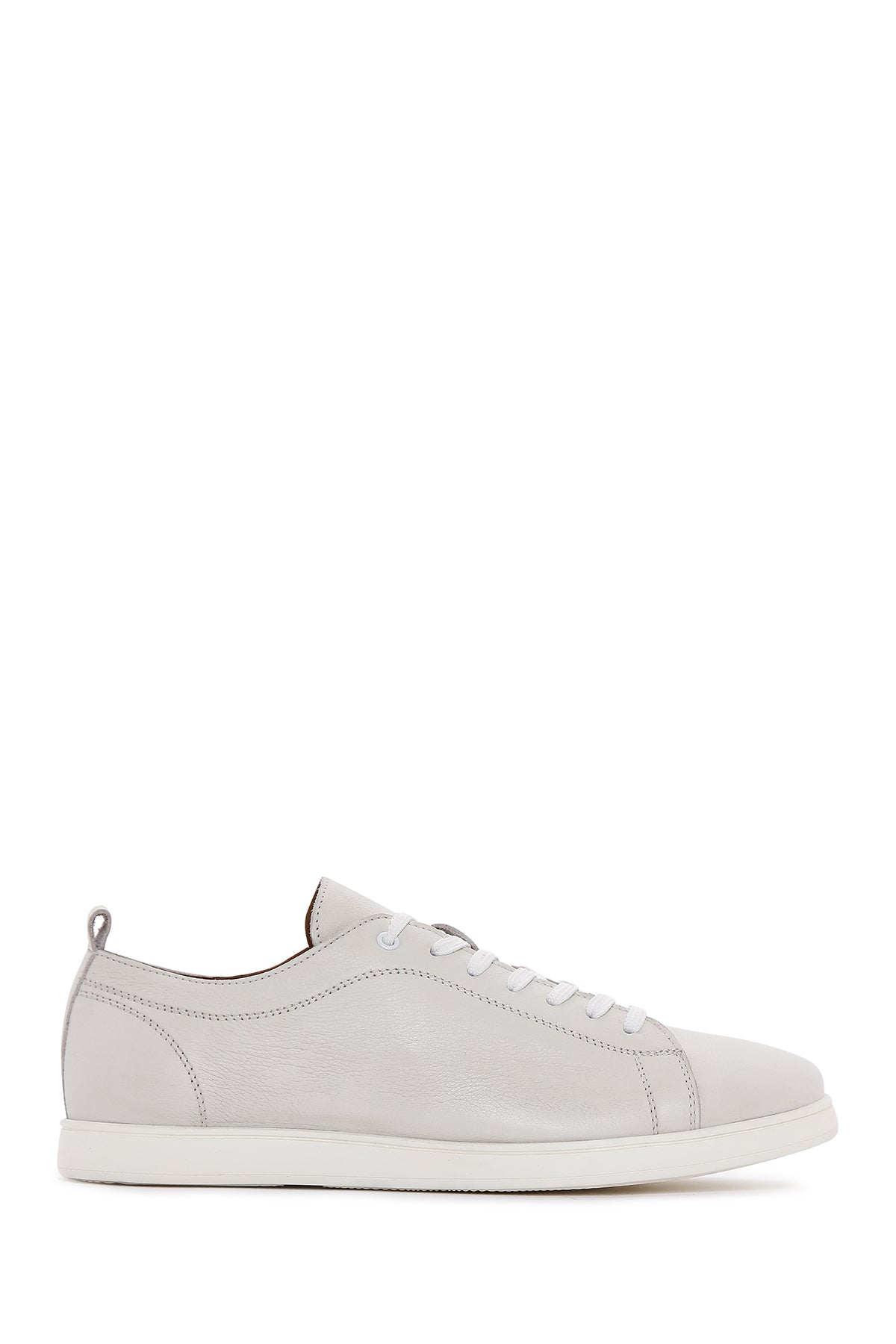 Men's White Leather Sneaker 23SFD614318 | Derimod