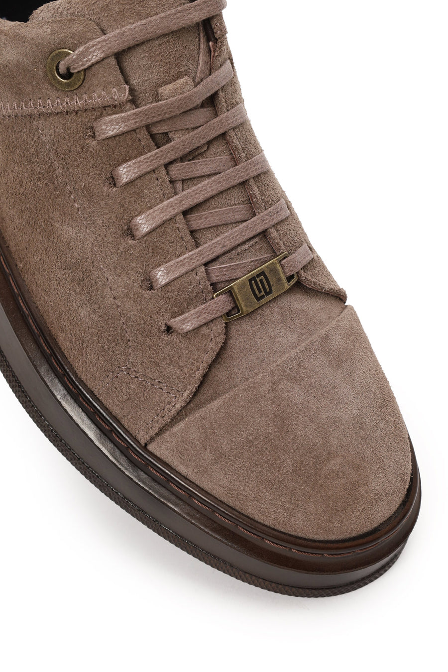 Male Mink Lace-up Suede Leather Sneaker