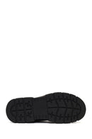 Men's Black Lace-Up Zipper Nubuck Leather Casual Boot | Derimod